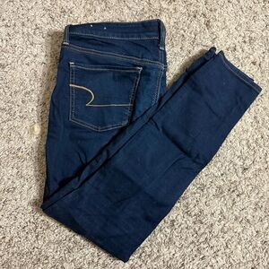 American Eagle Outfitters Dark Blue Skinny Jeans